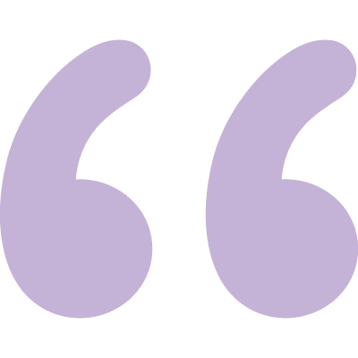 Large, lavender-colored quotation marks on a light gray background evoke a calm atmosphere—perfect for a Vet clinic, Pet ER, or any veterinarian-themed design.